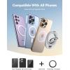 image2024 Newest JOYROOM 2 in 1 Magsafe Phone Pop Grip for Magnetic Socket Sability Max Cell Phone Ring Holder Stand for Phone Case 360 Rotate Finger Ring Kickstand for iPhone 16 15 Pro Max AndroidWhite