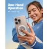 image2024 Newest JOYROOM 2 in 1 Magsafe Phone Pop Grip for Magnetic Socket Sability Max Cell Phone Ring Holder Stand for Phone Case 360 Rotate Finger Ring Kickstand for iPhone 16 15 Pro Max AndroidWhite