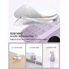 image6 Pack Magnetic Cord Holder Cord Organizer Cable Clip for Desk Management JOYROOM Smooth Adjustable Cable Clip Wire Holder Keeper Organizer for Home Office Desk Phone Car Wall Desktop NightstandLavender Purple