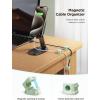 image6 Pack Magnetic Cord Holder Cord Organizer Cable Clip for Desk Management JOYROOM Smooth Adjustable Cable Clip Wire Holder Keeper Organizer for Home Office Desk Phone Car Wall Desktop NightstandDmint Green
