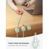 image6 Pack Magnetic Cord Holder Cord Organizer Cable Clip for Desk Management JOYROOM Smooth Adjustable Cable Clip Wire Holder Keeper Organizer for Home Office Desk Phone Car Wall Desktop NightstandDmint Green