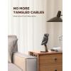 image9 Pack Cable Management Cord Holder Organizer JOYROOM Magnetic Cable Clips Adhesive Wire Keeper Under Desk Cord Hider for Bedside Nightstand Table Desktop USB Wall Car Office Workspace AccessoriesBlack