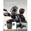 imageJOYROOM Aluminum Alloy Motorcycle Phone Mount with Vibration Dampener Motorcycle Phone Holder for Motorcycle Harley Bike Bicycle Scooter ATVUTV Compatible with iPhone Samsung All Cell PhonesBlack