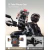 imageJOYROOM Aluminum Alloy Motorcycle Phone Mount with Vibration Dampener Motorcycle Phone Holder for Motorcycle Harley Bike Bicycle Scooter ATVUTV Compatible with iPhone Samsung All Cell PhonesRed