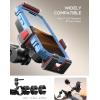 imageJOYROOM Aluminum Alloy Motorcycle Phone Mount with Vibration Dampener Motorcycle Phone Holder for Motorcycle Harley Bike Bicycle Scooter ATVUTV Compatible with iPhone Samsung All Cell PhonesRed