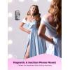 imageJOYROOM Magnetic Suction Phone Case Mount with Silicone Loop Silicone Suction Cup Phone Grip Holder Stand for iPhone 16 Pro Max HandsFree for Selfies and Tiktok Videos Creator and Sharer Hot PinkPurple