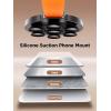 imageJOYROOM Magnetic Suction Phone Case Mount with Silicone Loop Silicone Suction Cup Phone Grip Holder Stand for iPhone 16 Pro Max HandsFree for Selfies and Tiktok Videos Creator and Sharer Hot PinkBlack Orange