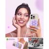 imageJOYROOM Magnetic Suction Phone Case Mount with Silicone Loop Silicone Suction Cup Phone Grip Holder Stand for iPhone 16 Pro Max HandsFree for Selfies and Tiktok Videos Creator and Sharer Hot PinkPurple