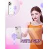 imageJOYROOM Magnetic Suction Phone Case Mount with Silicone Loop Silicone Suction Cup Phone Grip Holder Stand for iPhone 16 Pro Max HandsFree for Selfies and Tiktok Videos Creator and Sharer Hot PinkPurple