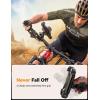 imageJOYROOM Motorcycle Phone Mount 1s Auto Lock100mph Military AntiShake Bike Phone Holder for Bicycle 10s Quick Install Handlebar Phone Mount Compatible with iPhone Samsung All Cell PhoneBlack