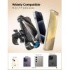 imageJOYROOM Motorcycle Phone Mount 1s Auto Lock100mph Military AntiShake Bike Phone Holder for Bicycle 10s Quick Install Handlebar Phone Mount Compatible with iPhone Samsung All Cell PhoneBlue