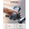 imageJOYROOM Motorcycle Phone Mount 1s Auto Lock100mph Military AntiShake Bike Phone Holder for Bicycle 10s Quick Install Handlebar Phone Mount Compatible with iPhone Samsung All Cell PhoneBlue
