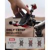 imageJOYROOM Motorcycle Phone Mount Fastest Visualize Lock150mph Wind AntiShake Bike Phone Holder with Easy Install Handlebar Clamp fits for Bicycle Scooter ATVUTV Fit for iPhone ampamp All PhonesRed