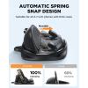 imageJOYROOM Phone Mount for Car Adjustable Spring Design Dashboard Cell Phone Holder Car 360 Rotatable Car Phone Holder Mount with Nonslip Silicone Compatible with iPhone Samsung Other SmartphoneBlack