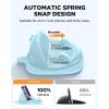 imageJOYROOM Phone Mount for Car Adjustable Spring Design Dashboard Cell Phone Holder Car 360 Rotatable Car Phone Holder Mount with Nonslip Silicone Compatible with iPhone Samsung Other SmartphoneBlue