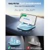 imageJOYROOM Phone Mount for Car Adjustable Spring Design Dashboard Cell Phone Holder Car 360 Rotatable Car Phone Holder Mount with Nonslip Silicone Compatible with iPhone Samsung Other SmartphoneBlue