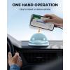 imageJOYROOM Phone Mount for Car Adjustable Spring Design Dashboard Cell Phone Holder Car 360 Rotatable Car Phone Holder Mount with Nonslip Silicone Compatible with iPhone Samsung Other SmartphoneBlue