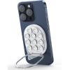 imageJOYROOM Suction Cup Phone Mount Magsafe Phone Grip with Pull Ring Phone Suction Grip for iPhone Samsung Android Cell Phone Grip Holder for Creators Selfies FitnessWhite