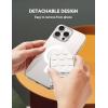 imageJOYROOM Suction Cup Phone Mount Magsafe Phone Grip with Pull Ring Phone Suction Grip for iPhone Samsung Android Cell Phone Grip Holder for Creators Selfies FitnessWhite