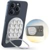 imageJOYROOM Suction Cup Phone Mount Magsafe Phone Grip with Pull Ring Phone Suction Grip for iPhone Samsung Android Cell Phone Grip Holder for Creators Selfies FitnessWhite