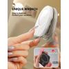 imageJOYROOM Suction Cup Phone Mount Magsafe Phone Grip with Pull Ring Phone Suction Grip for iPhone Samsung Android Cell Phone Grip Holder for Creators Selfies FitnessWhite