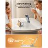 imageJOYROOM Suction Cup Phone Mount Magsafe Phone Grip with Pull Ring Phone Suction Grip for iPhone Samsung Android Cell Phone Grip Holder for Creators Selfies FitnessWhite