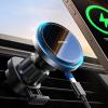 imageJOYROOM for MagSafe Car Mount Charger Fan Cooling 15W Fast Wireless Car Charger Mount iPhone Magnetic Car Phone Holder Fit iPhone 16Pro Max Plus Mini15141312Silver