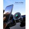 imageJOYROOM for MagSafe Car Mount Charger Fan Cooling 15W Fast Wireless Car Charger Mount iPhone Magnetic Car Phone Holder Fit iPhone 16Pro Max Plus Mini15141312Silver