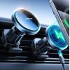 imageJOYROOM for MagSafe Car Mount Charger Fan Cooling 15W Fast Wireless Car Charger Mount iPhone Magnetic Car Phone Holder Fit iPhone 16Pro Max Plus Mini15141312Silver