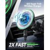 imageJOYROOM for Qi2 15W MagSafe Car Mount Charger Qi2Certified MagSafe Car Charger for Air VentDashboard Magnetic Wireless Car Charger Fit for iPhone 16 Pro Max Plus 15 14 13 12