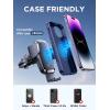 imageWireless Car Charger 15W Qi Fast Charging Auto Clamping Car Charger Phone Holder Mount JOYROOM Cell Phone Holder Car Mount for iPhone 16 15 14 13 Pro Max Xs Galaxy S24 Ultra LG Google