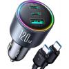 image120W Car Charger USB C for iPhone 16 Pro JOYROOM 3 Port Super Fast Car Charger Adapter PD100WPD35W Car Phone Charger Type C Fast Charging for iPhone 16 15 Pro Max Samsung S24 S23 iPad Laptop120WBLACK