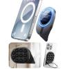 imageJOYROOM Suction Cup Phone Mount Magsafe Phone Grip with Pull Ring Silicone Suction Phone Ring Stand for iPhone Samsung Android Cell Phone Grip Holder for Creators Selfies Fitness