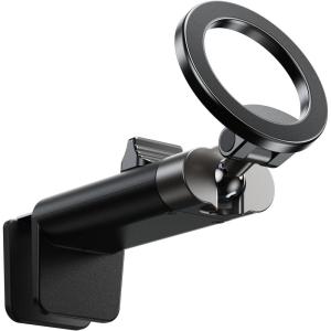 imageJOYROOM Airplane Phone Holder Travel Essentials360 Metal Ball ampamp Titanium for Magsafe Airplane Travel Accessories Universal Travel Phone Mount for Your Car Travel Must Have for iPhone 15 Pro MaxBlack