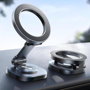 imageJOYROOM for MagSafe Car Mount 360 Rotation ampamp Strong Magnet Magnetic Phone Holder for Car AllMetal Ultra Magnetic Car Phone Holder Fits iPhone 1616 Pro16 Pro Max 15 14 13 ampamp MagSafe CaseSpace Gray