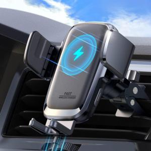 imageWireless Car Charger 15W Qi Fast Charging Auto Clamping Car Charger Phone Holder Mount JOYROOM Cell Phone Holder Car Mount for iPhone 16 15 14 13 Pro Max Xs Galaxy S24 Ultra LG Google