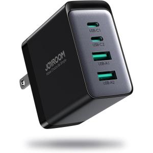imageJOYROOM 67W USB C Charger Block 4Port Foldable GaN Wall Fast Charger Adapter Compact for iPhone 16514 Pro Max MacBook ProAir iPad ProAir Galaxy Dell XPS Pixel 7 Google Pixelbook