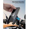imageJOYROOM Motorcycle Bike Phone Mount Holder  Bicycle Handlebar Cell Phone Mount  Stroller Scooter Phone Clip for iPhone Samsung Galaxy 477 SmartphonesBlack