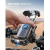 imageJOYROOM Motorcycle Phone Mount Holder Dual Vibration Dampener Phone Holder for Motorcycle Handlebar Bike Phone Holder for All 477 inch Phones Bicycle Phone Mount for iPhone 16 Samsung S25Black
