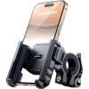 imageJOYROOM Motorcycle Bike Phone Mount Holder  Bicycle Handlebar Cell Phone Mount  Stroller Scooter Phone Clip for iPhone Samsung Galaxy 477 SmartphonesBlack