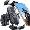 imageJOYROOM Motorcycle Phone Mount 2025 Upgrade Bike Phone Holder Mount Metal Tie Rod1s Auto Lock 150mph Wind AntiShake Bicycle EBike Scooter Accessories for iPhone 1615 Pro 477quot Cell PhoneBlack