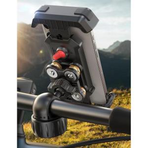 imageJOYROOM Bike Phone Holder Mount Anti Vibration Bicycle Phone Mount Dirt Bike Accessories for All 4770quot Phones Motorcycle Phone Mount for iPhone 16 Pro Max15141312 Samsung S25 UltraS24S23Black
