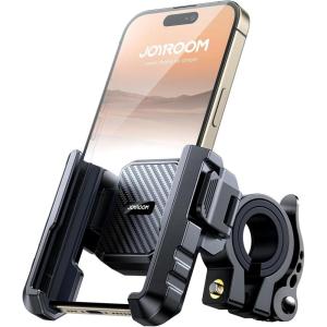 imageJOYROOM Motorcycle Bike Phone Mount Holder  Bicycle Handlebar Cell Phone Mount  Stroller Scooter Phone Clip for iPhone Samsung Galaxy 477 SmartphonesBlack