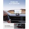 imageJOYROOM Car Phone Holder with 360 Adjustable ampamp Avoid Sun Glare Antislip Spring Snap Design Dashboard Cell Phone Holder Phone Holders for Your Car Compatible with Pop Grip Smartphones GPS DevicesSilver