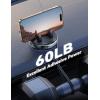 imageJOYROOM Car Phone Holder with 360 Adjustable ampamp Avoid Sun Glare Antislip Spring Snap Design Dashboard Cell Phone Holder Phone Holders for Your Car Compatible with Pop Grip Smartphones GPS DevicesDark Silver Blue