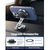 imageJOYROOM for MagSafe Car Mount Charger with Rotatable Charging Panel 15W Fast Charging Metal Magnetic Phone Holder Dashboard Wireless Charger for iPhone Car Mount for iPhone 1615141312Metallic White