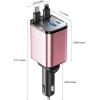 image2025 UltraCompact Retractable Car Charger USB C 84W Car Accessories Adapter for iPhone 16 Fast Charging Car Travel Essentials Gifts for Women Men Car Phone Charger for iPhone 16e 15 Pro Max BluePink