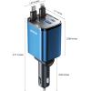 image2025 UltraCompact Retractable Car Charger USB C 84W Car Accessories Adapter for iPhone 16 Fast Charging Car Travel Essentials Gifts for Women Men Car Phone Charger for iPhone 16e 15 Pro Max BlueBlue