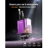 image2025 UltraCompact Retractable Car Charger USB C 84W Car Accessories Adapter for iPhone 16 Fast Charging Car Travel Essentials Gifts for Women Men Car Phone Charger for iPhone 16e 15 Pro Max BluePurple
