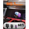 image2025 UltraCompact Retractable Car Charger USB C 84W Car Accessories Adapter for iPhone 16 Fast Charging Car Travel Essentials Gifts for Women Men Car Phone Charger for iPhone 16e 15 Pro Max BluePurple